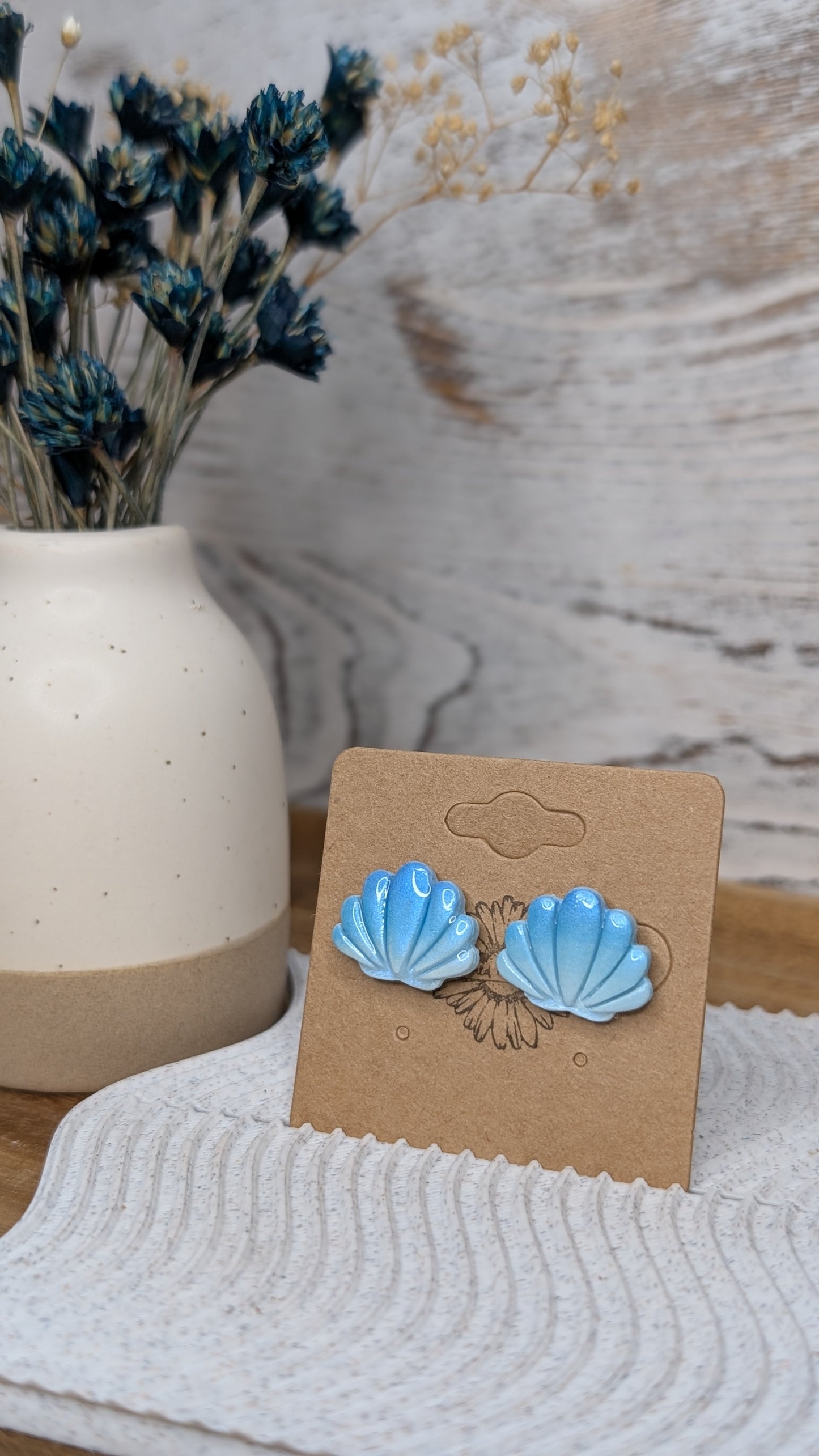 Seashell Studs
