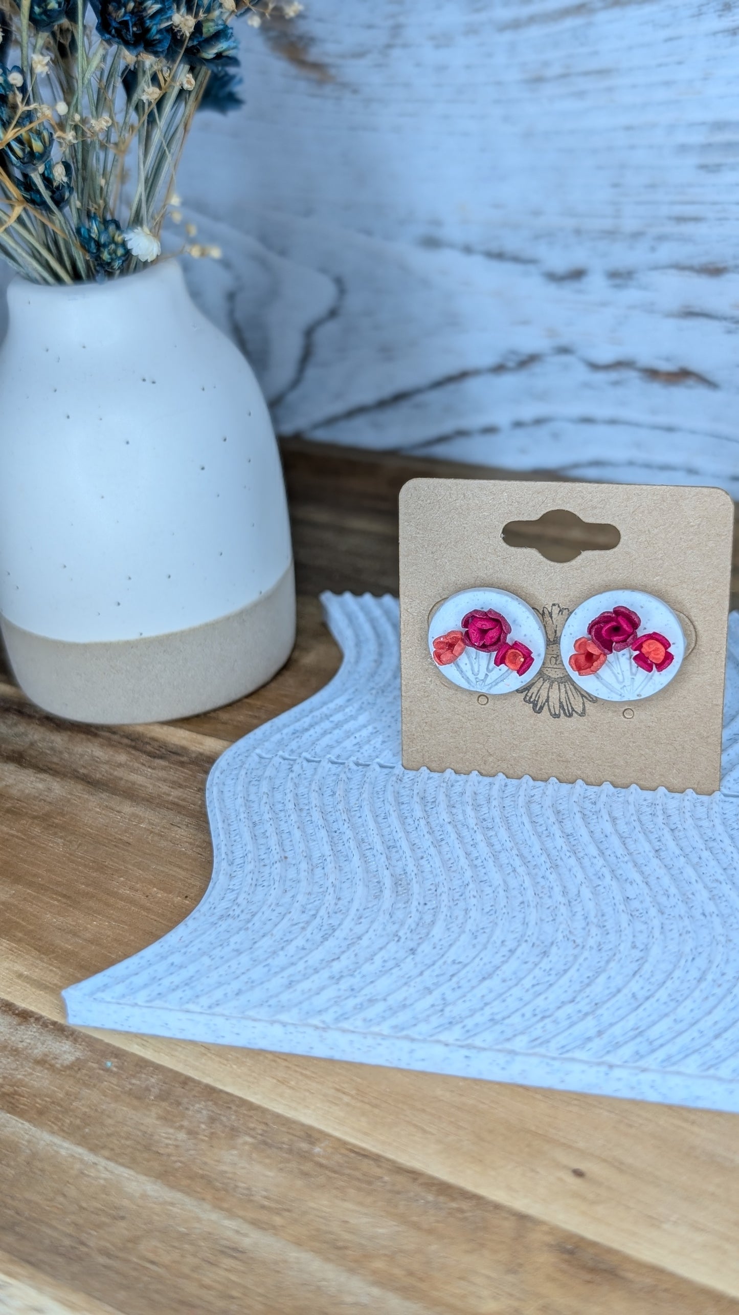 Floral Trio Studs