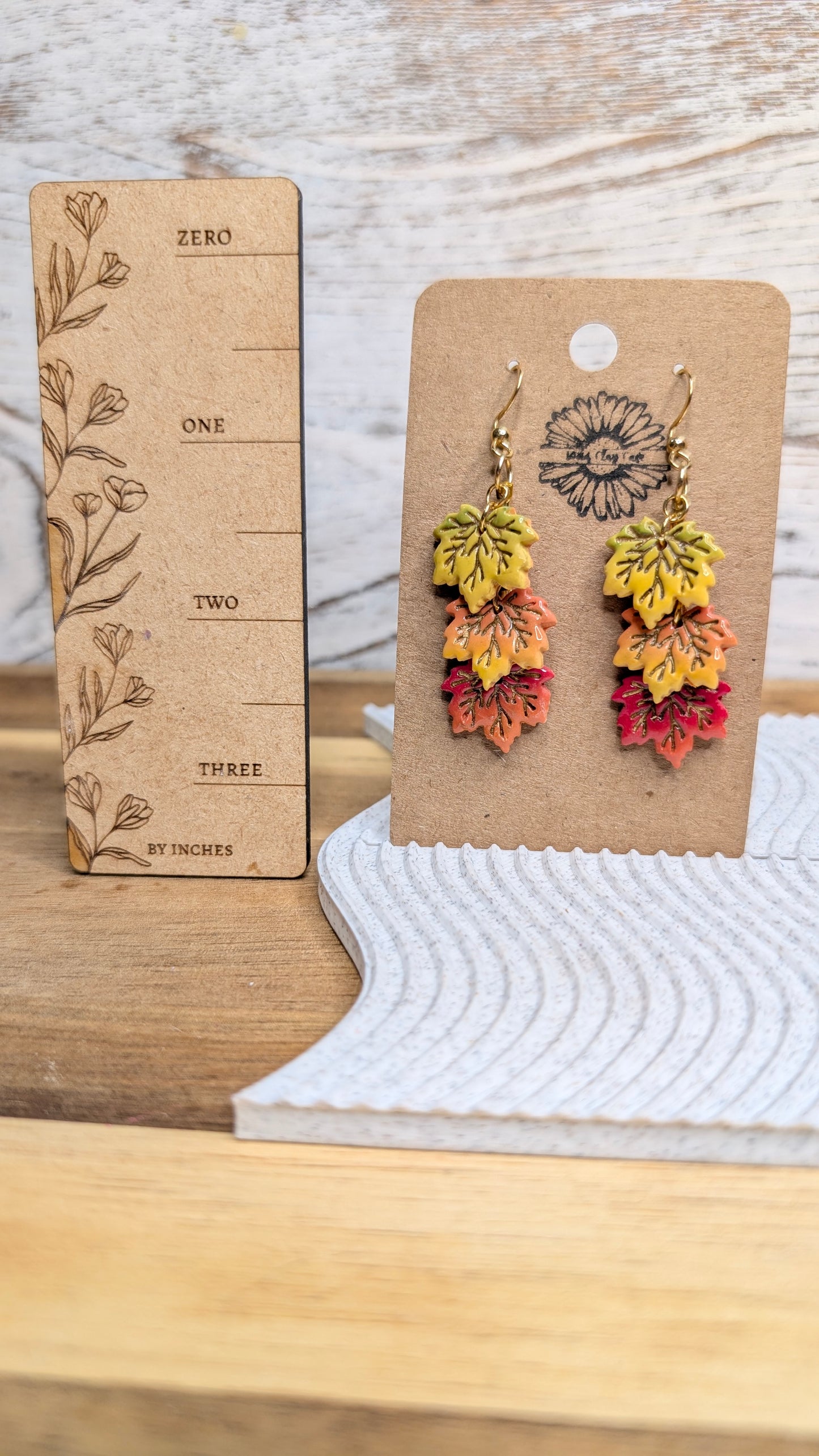 Mini Tri-Maple Leaf Dangles