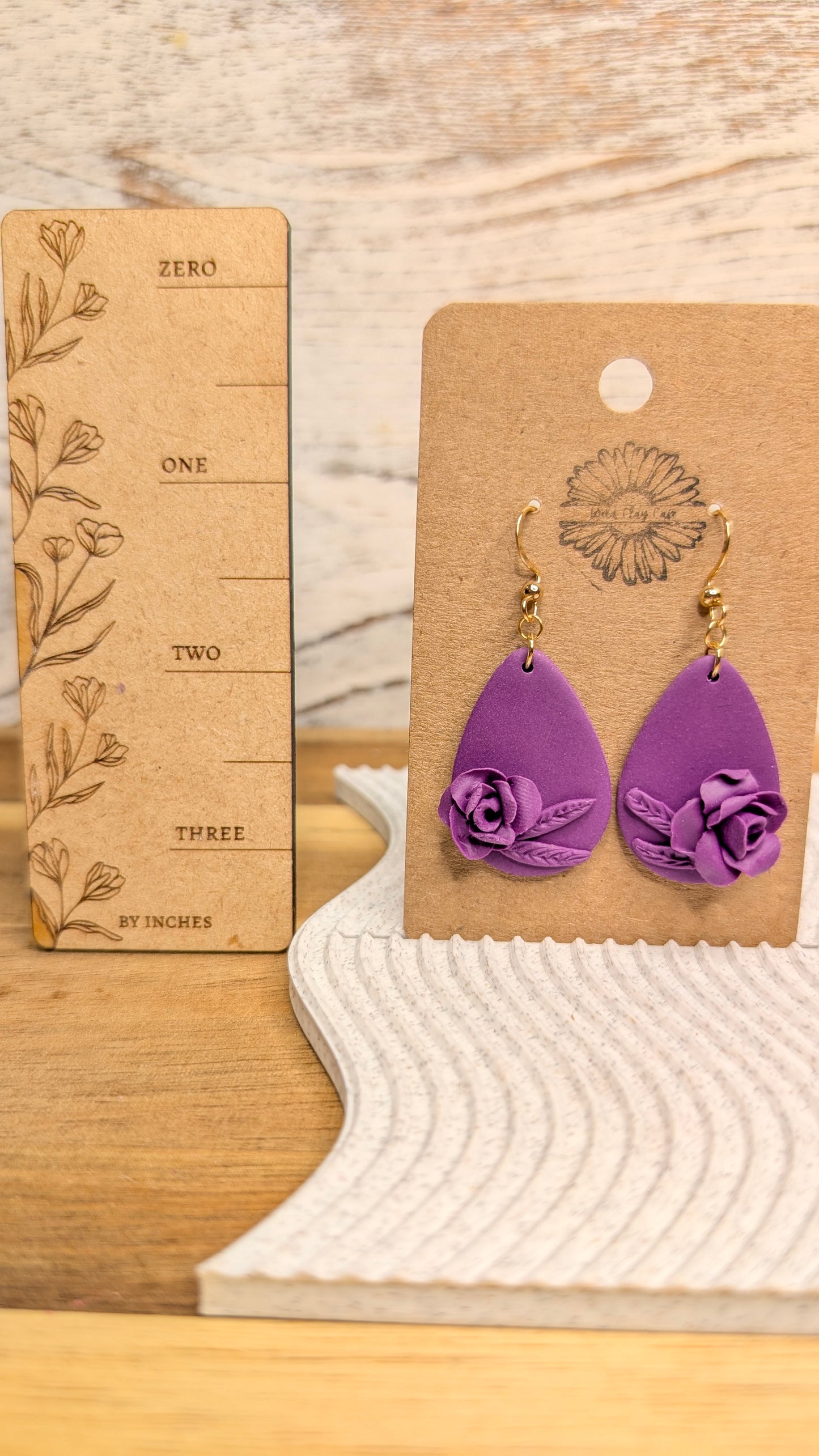 Purple flower drops