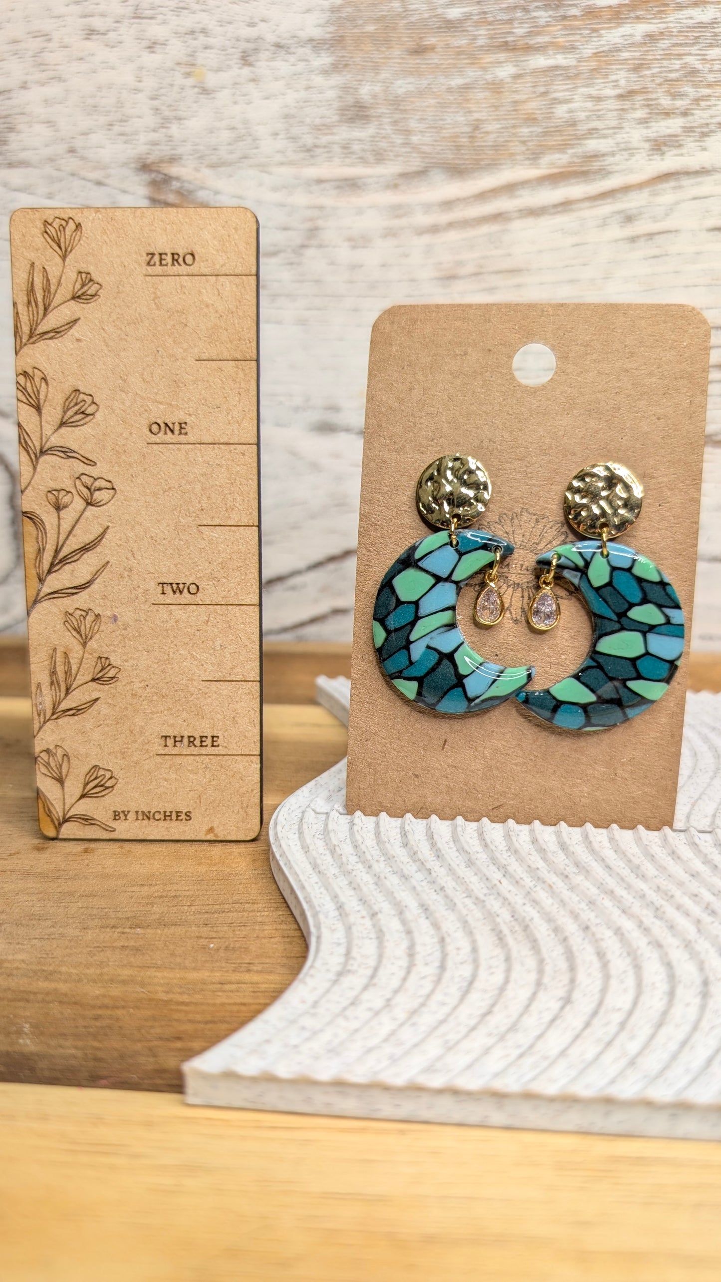 Green Moon Dangles