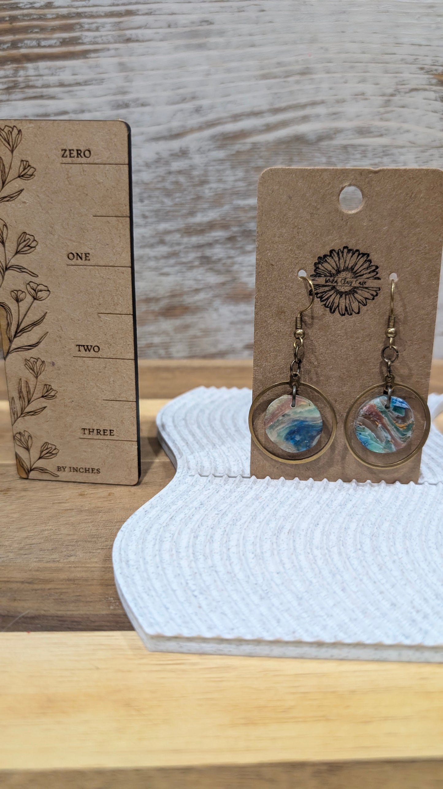 Agate Circle Dangles