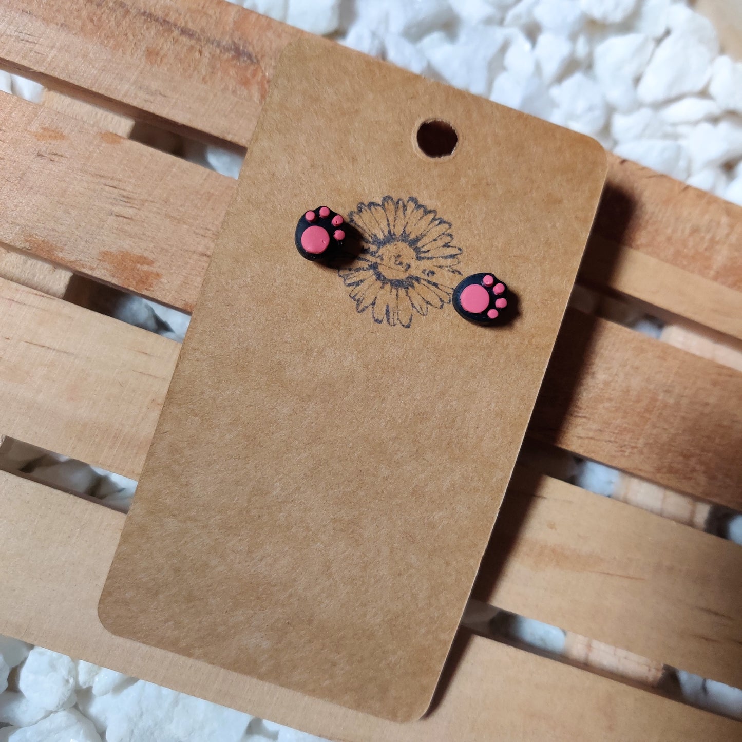 Paw Print Studs