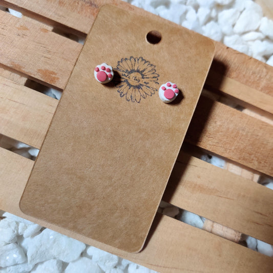 Paw Print Studs