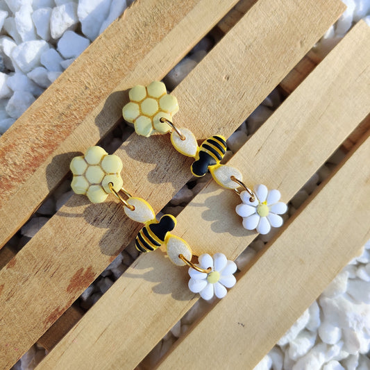 Honeycomb Daisey Dangles