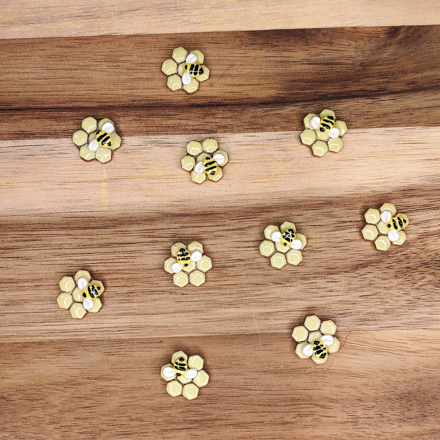 Honeycomb Bee Studs