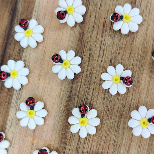 Ladybug Daisy Studs