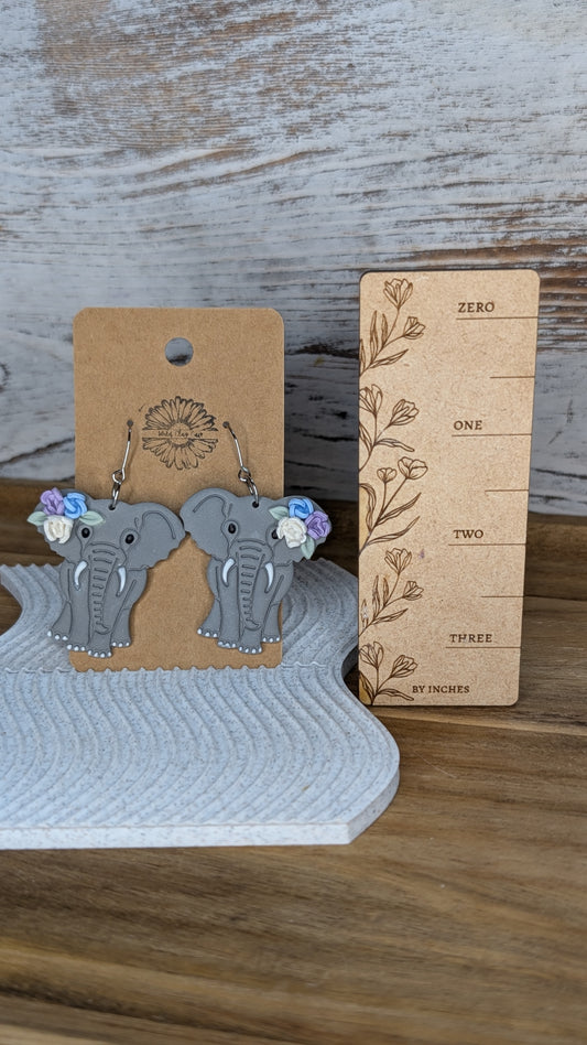 Elephant w/Floral accents