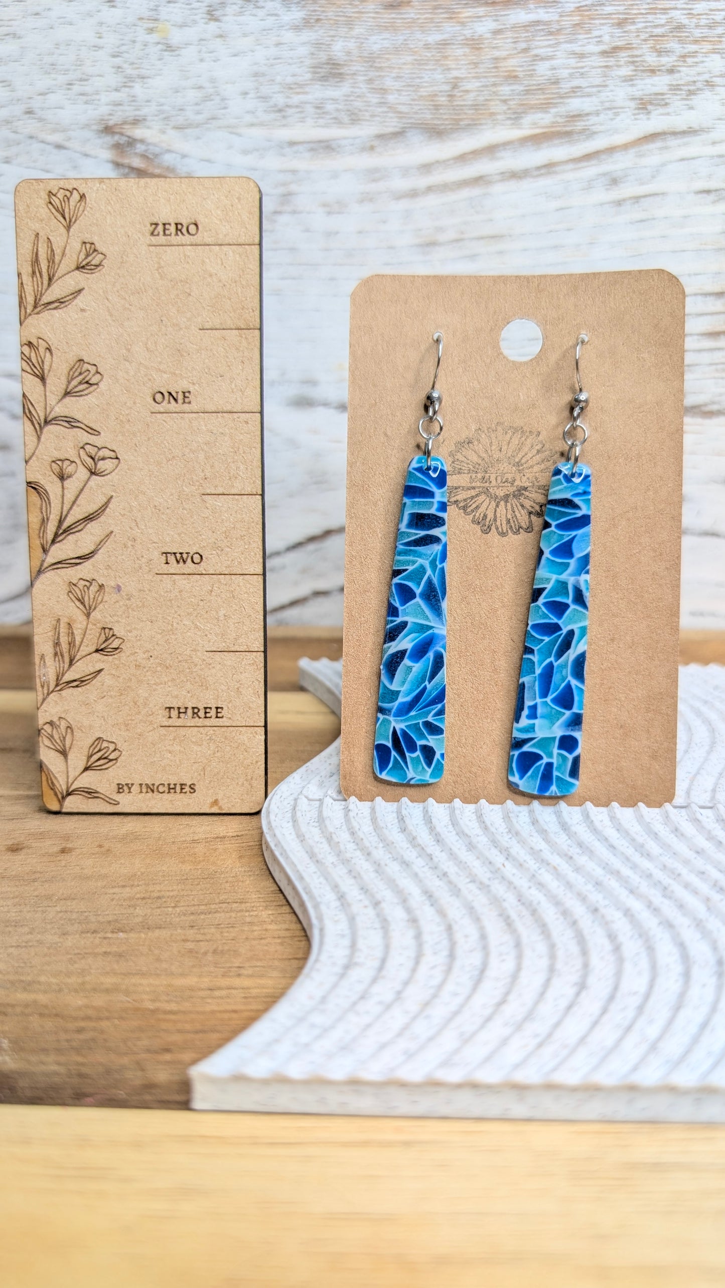 Blue Elegant Pillars