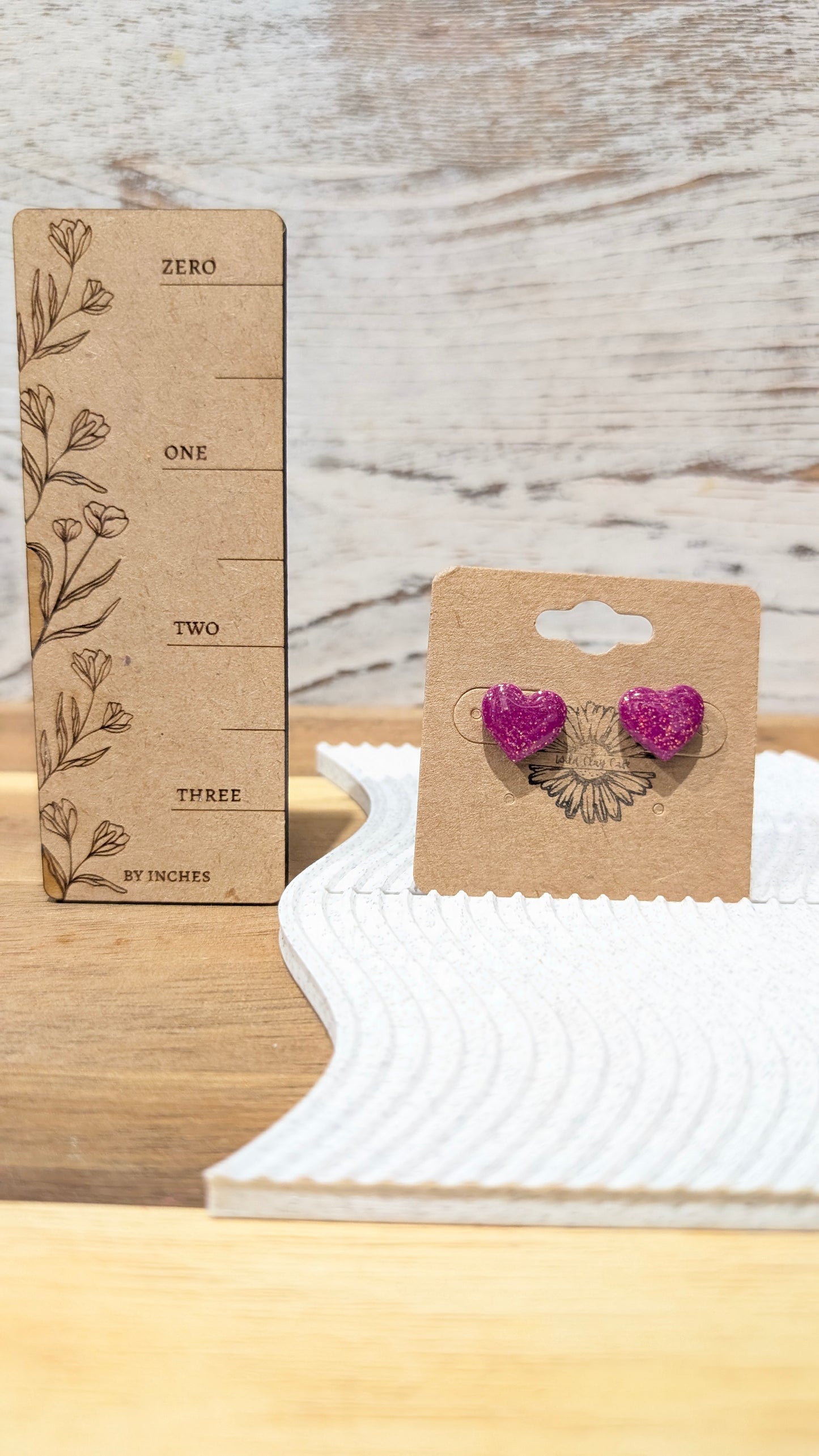 Sparkle Heart Studs