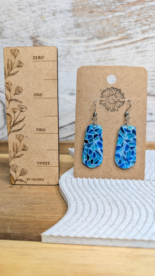 Blue Elegant Teardrops