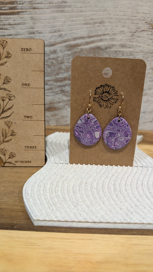 Purple Organic ovals