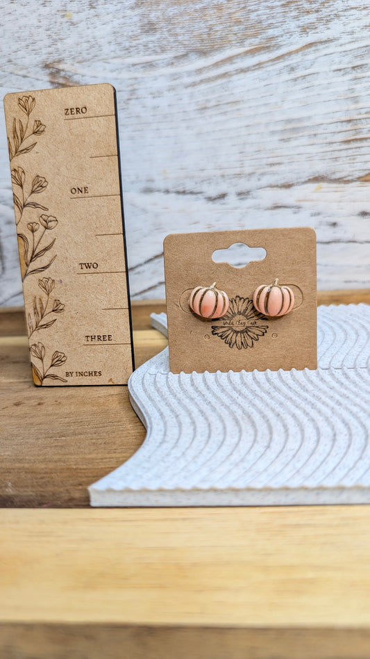 Ombre Pumpkin Studs