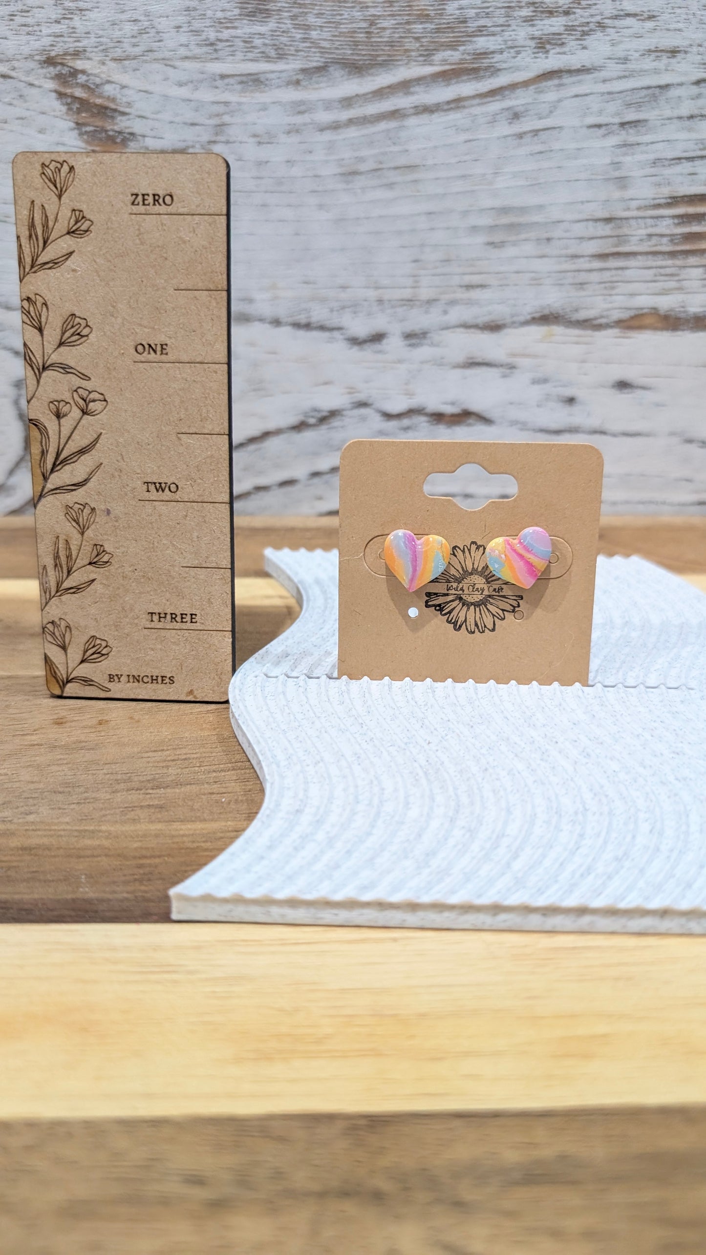 Groovy Heart Studs