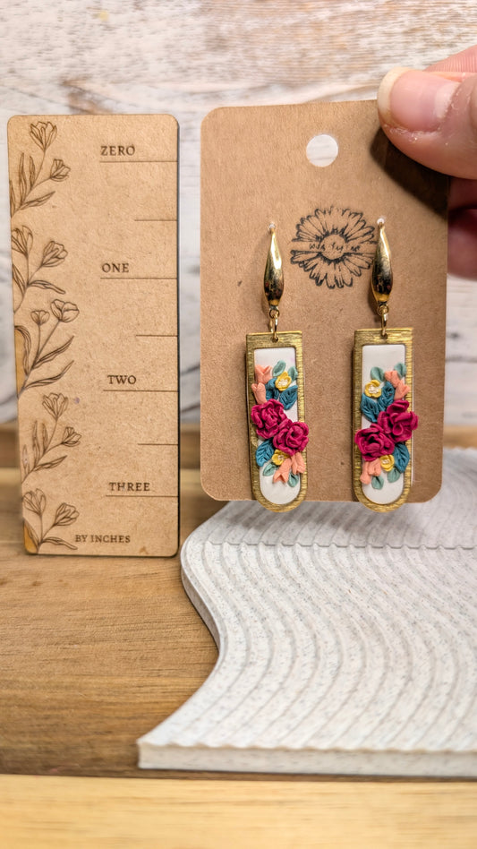 Gold trimmed floral bars