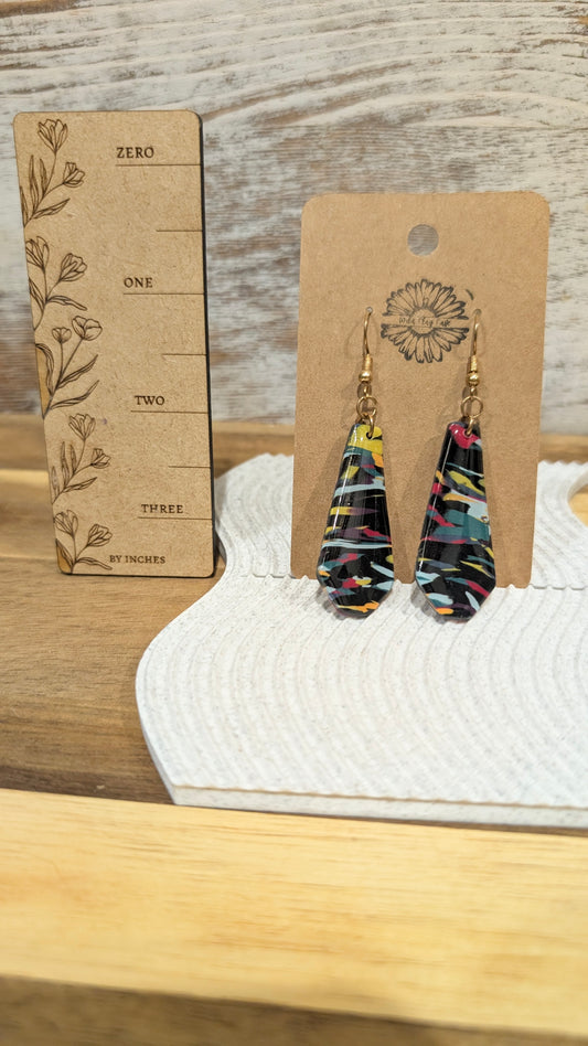 Neon chalkboard dangles