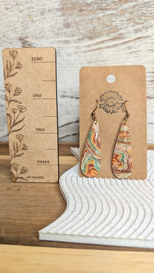 Agate Long Teardrops